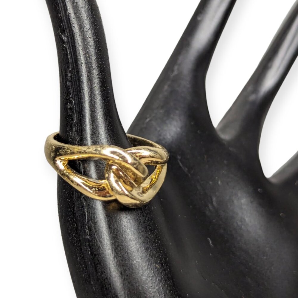 Twist Gold Tone Size 13 Ring - Picture 2 of 7